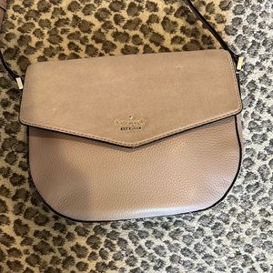 Kate spade suede and leather crossbody handbag